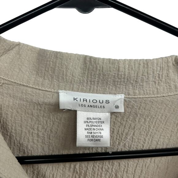 Minimalist‎ Neutral Textured Top Kirious Los Angeles Chic Size M - Picture 5 of 6